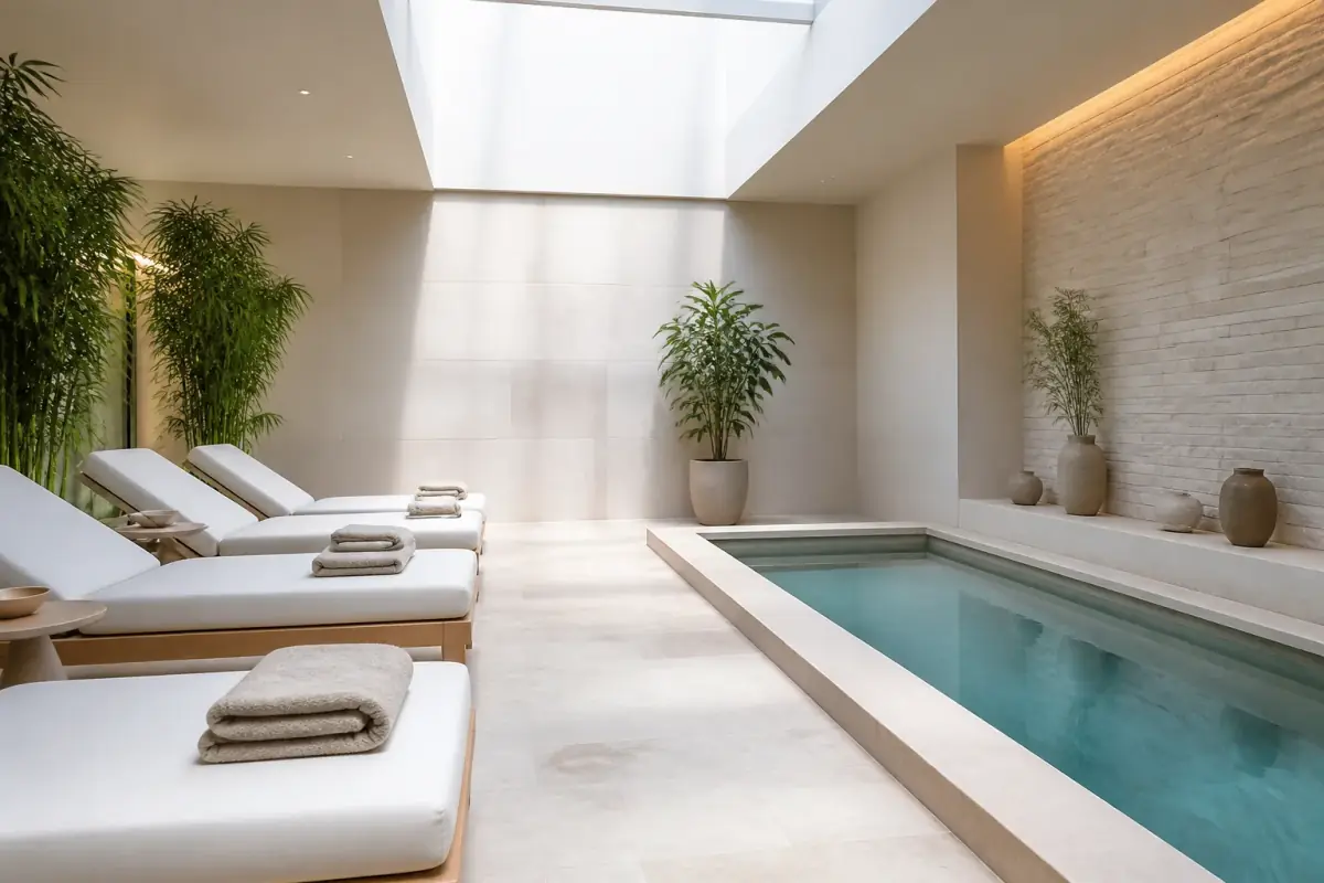 Spa pihenő medencével